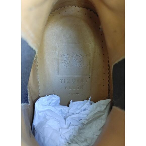 Timothy Allen Custom Spanish Light Brown Chelsea Boots Men's Size 40 (7) - Picture 3 of 3